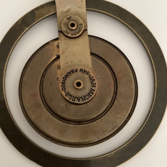 Vintage Jan Michaels San Francisco Necklace Signed Howlite Beaded Chain Brass - Picture 5 of 11